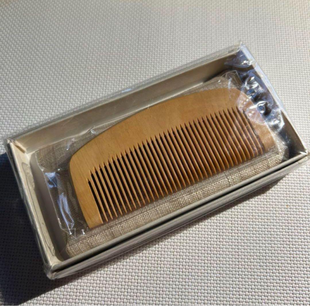 □新品未使用 30%引 つげ櫛 中川政七商店 手織り麻袋入り 柘植櫛