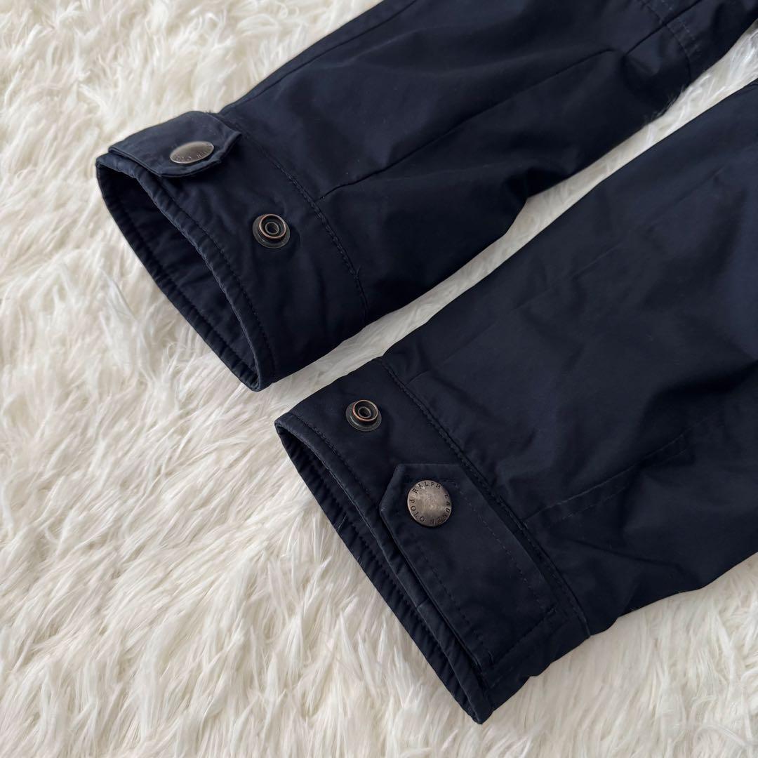 ポロバイラルフローレン 中綿ブルゾン メンズ L サイズ ポニー刺繍 フード欠損