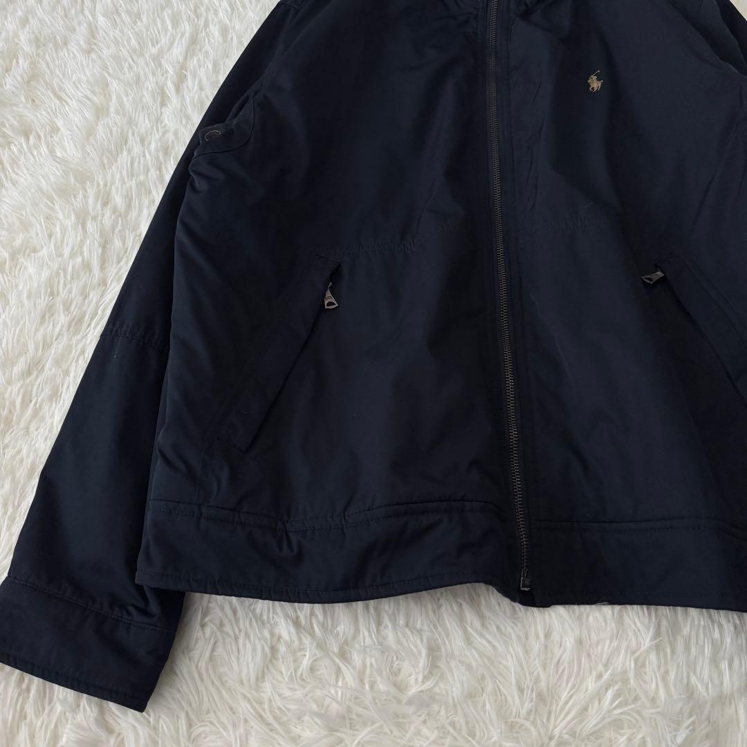 ポロバイラルフローレン 中綿ブルゾン メンズ L サイズ ポニー刺繍 フード欠損