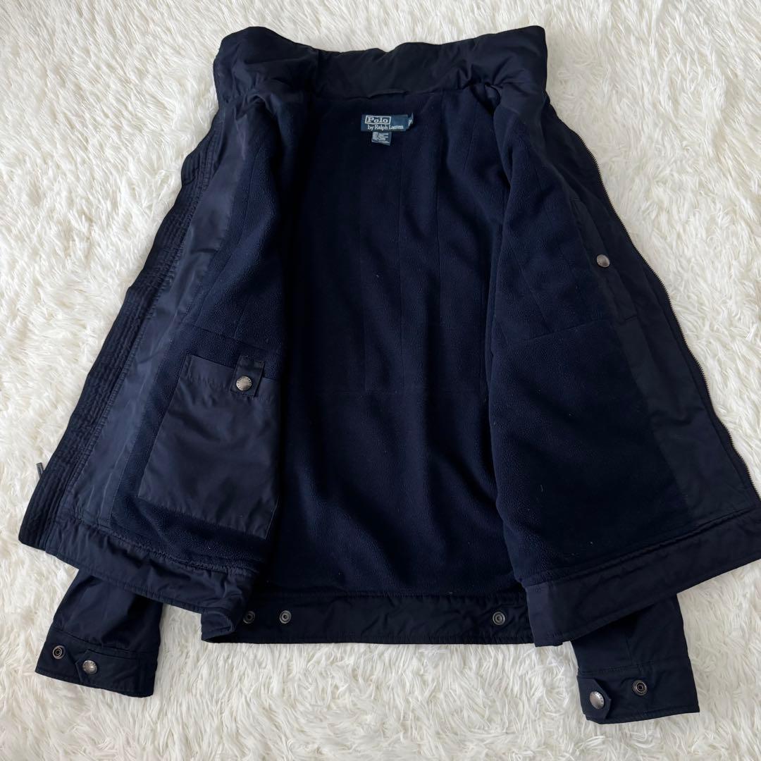 ポロバイラルフローレン 中綿ブルゾン メンズ L サイズ ポニー刺繍 フード欠損