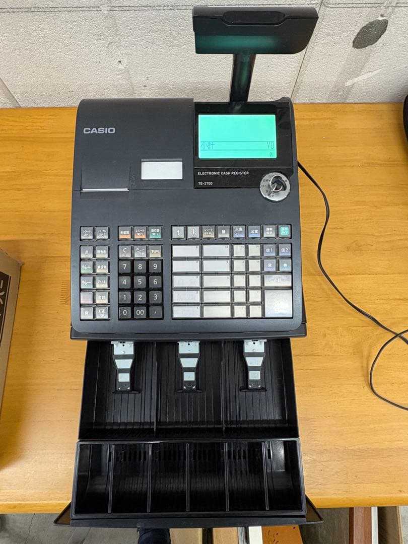 カシオ レジスター TE-2700(レジロール20個付)