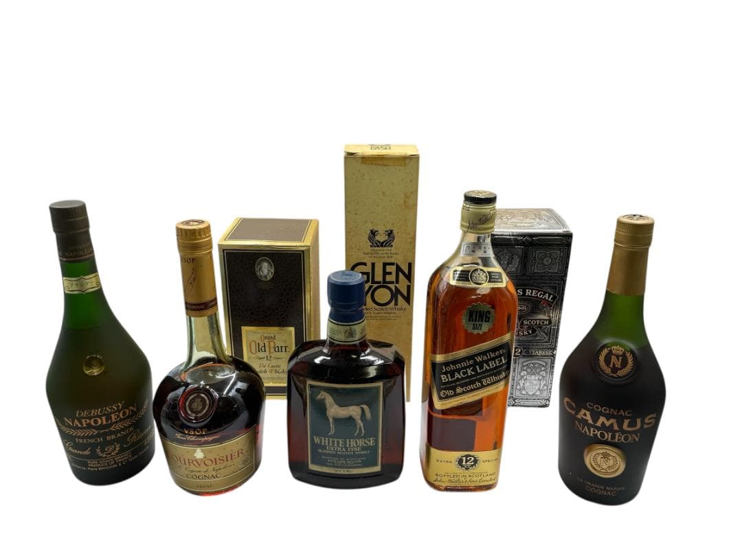 未開栓 ブランデー ウイスキー 8本セット シーバス/ジョニーウォーカー