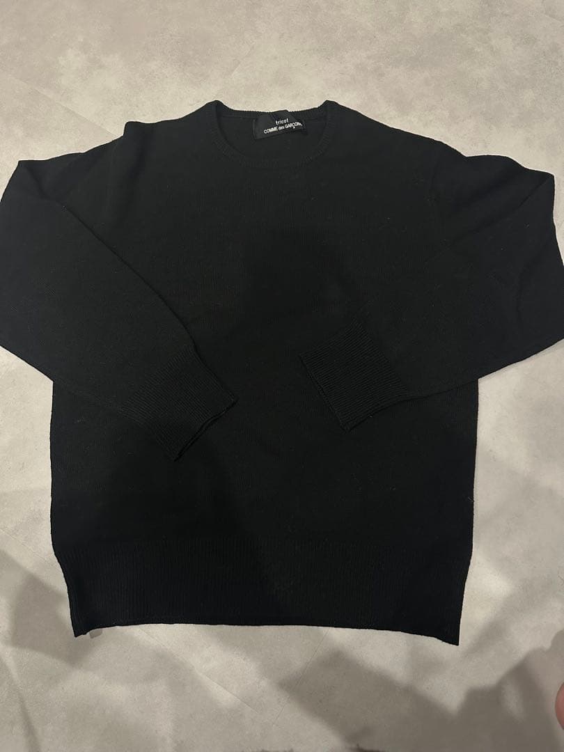 Comme des Garçons ブラック クルーネックセーター