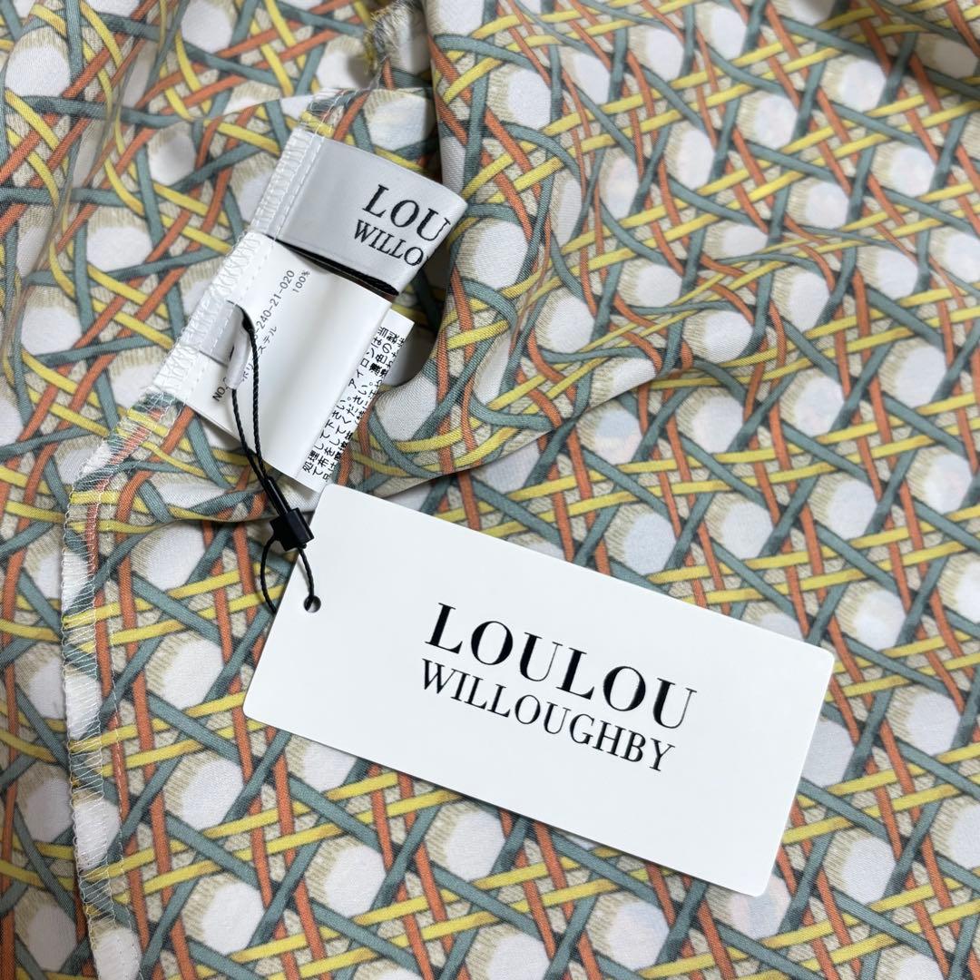 【新品未使用タグ付き】LOULOU WILLOUGHBYボウタイブラウスイエロー
