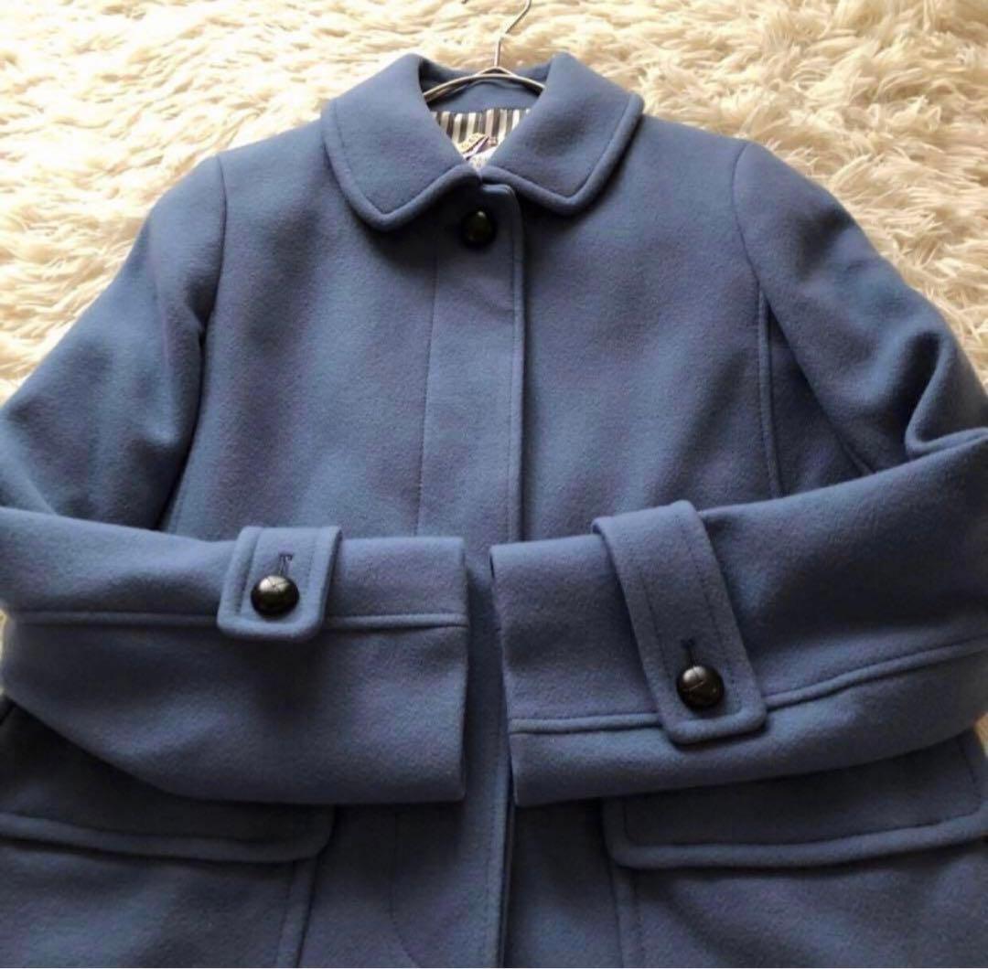 美品マッキントッシュフィロソフィー【38】メルトンステンカラーコート定価6.8万