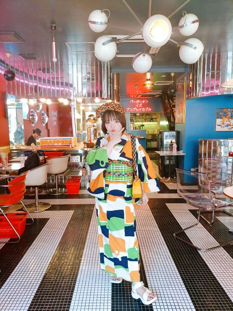 浴衣 サイケ 70年代