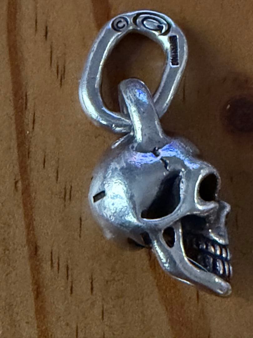 GABOR ガボール スカルペンダント　ギャランティカード　アズキチェーン付