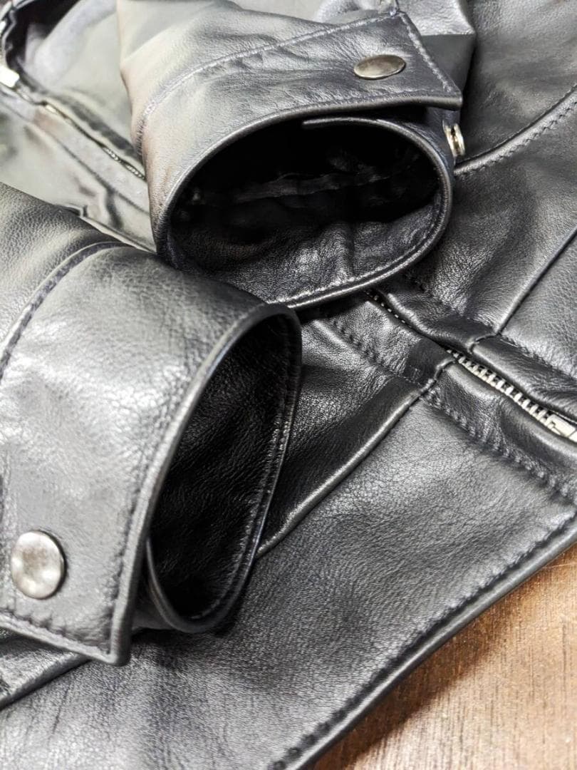 シュプリーム×ショット/レザーワークジャケット/牛革レザー/本革/USA製/美品