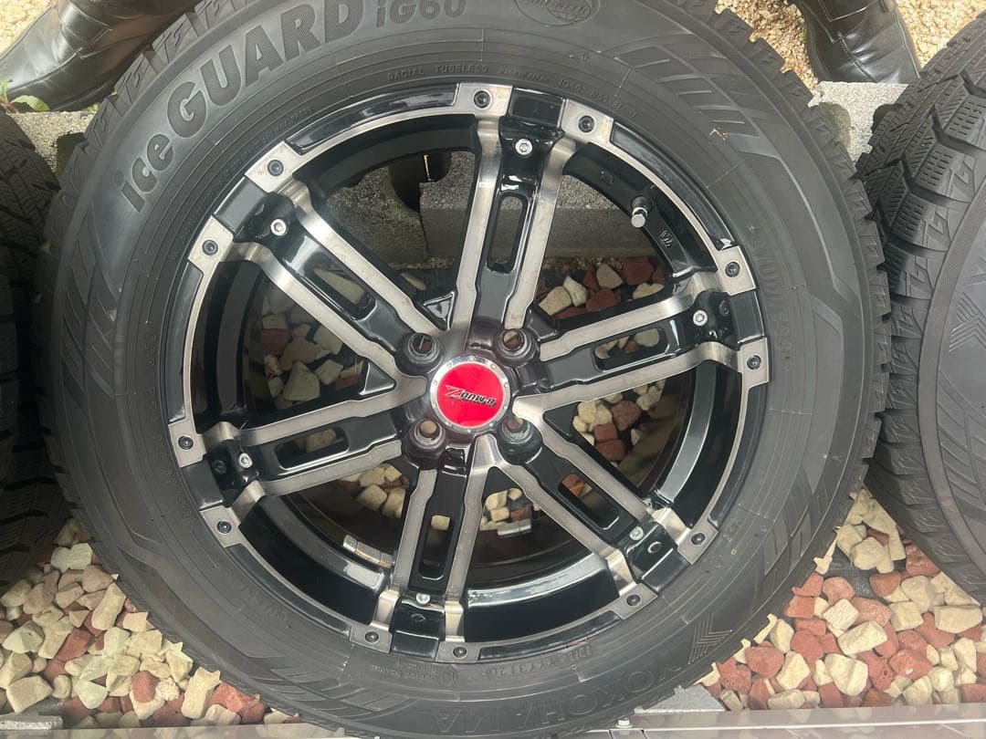 こ*〉様 バリ山　ライズ　ロッキー　16インチ スタッドレスアルミセット　B-M