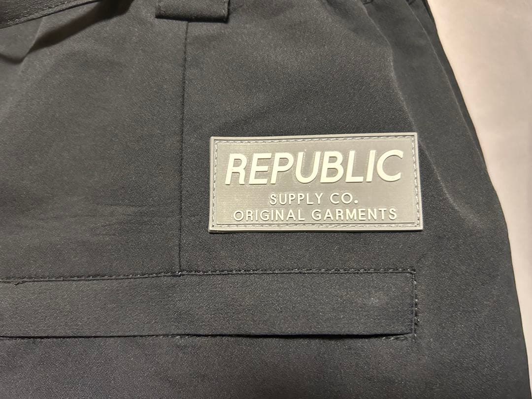 REPUBLIC スノーボードパンツ 黒　Ｌ