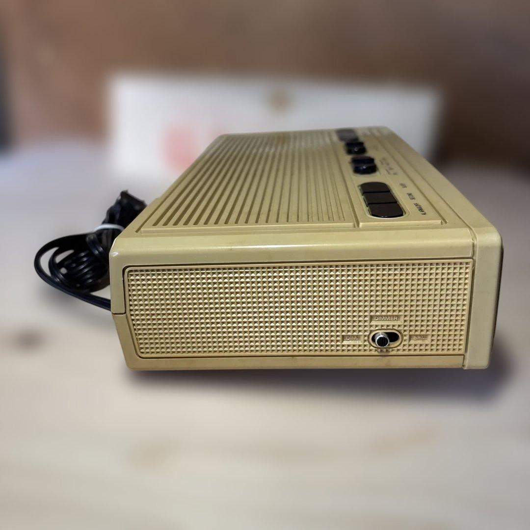 ルミタイム　デジタルクロックラジオ　時計　レトロ　田村電機製作所