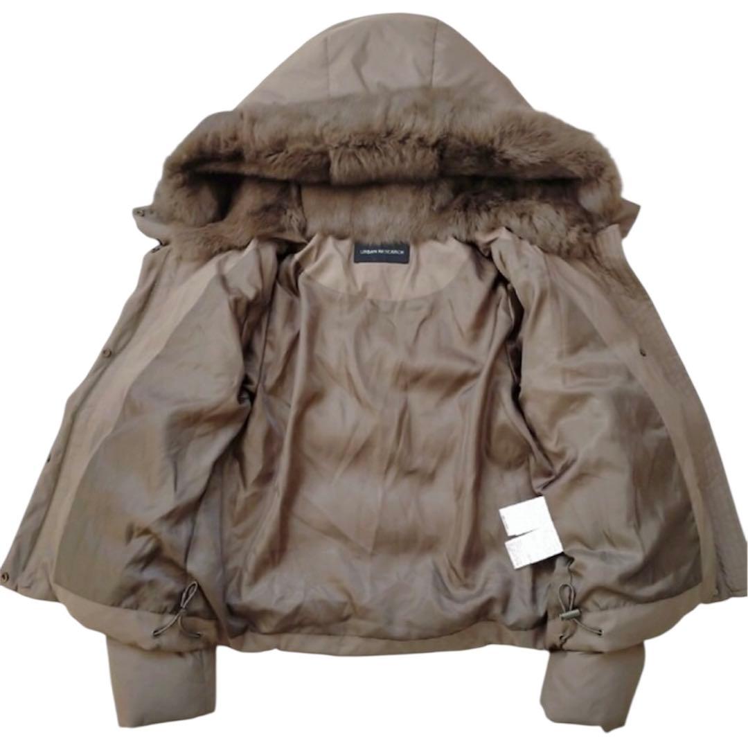 極美品☆希少☆アーバンリサーチ　ダウンジャケット　ショート　ラビットファー　38