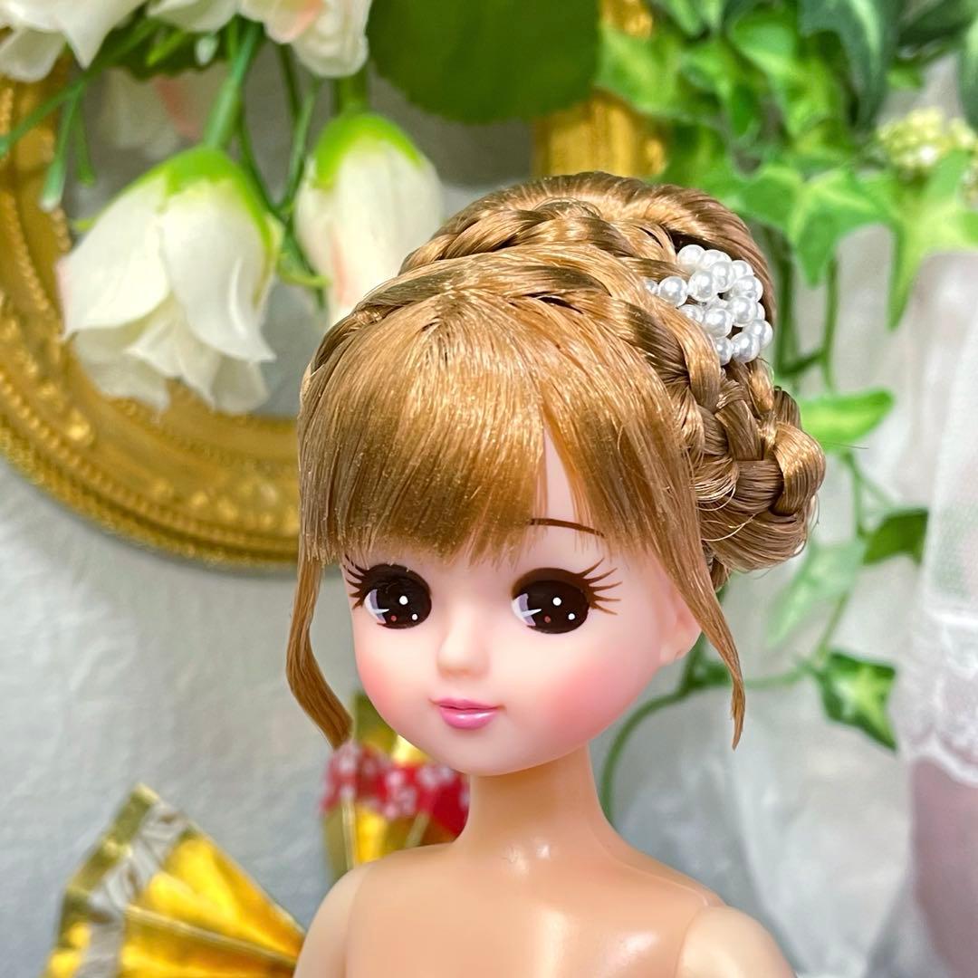 【交渉済み】リカちゃん　ヘアメイク　本体のみ　☆リユース　ハンドメイド