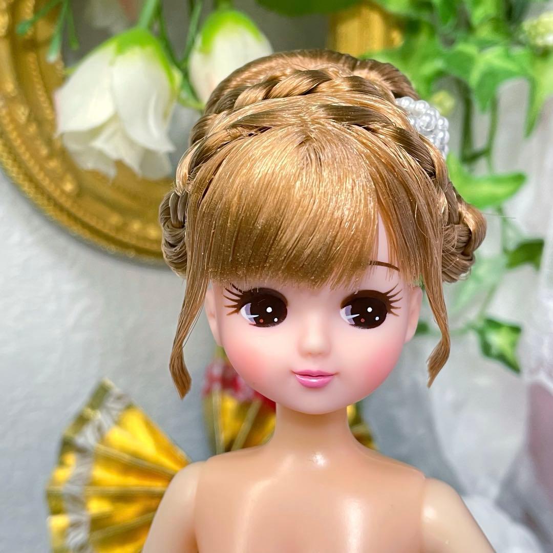 【交渉済み】リカちゃん　ヘアメイク　本体のみ　☆リユース　ハンドメイド