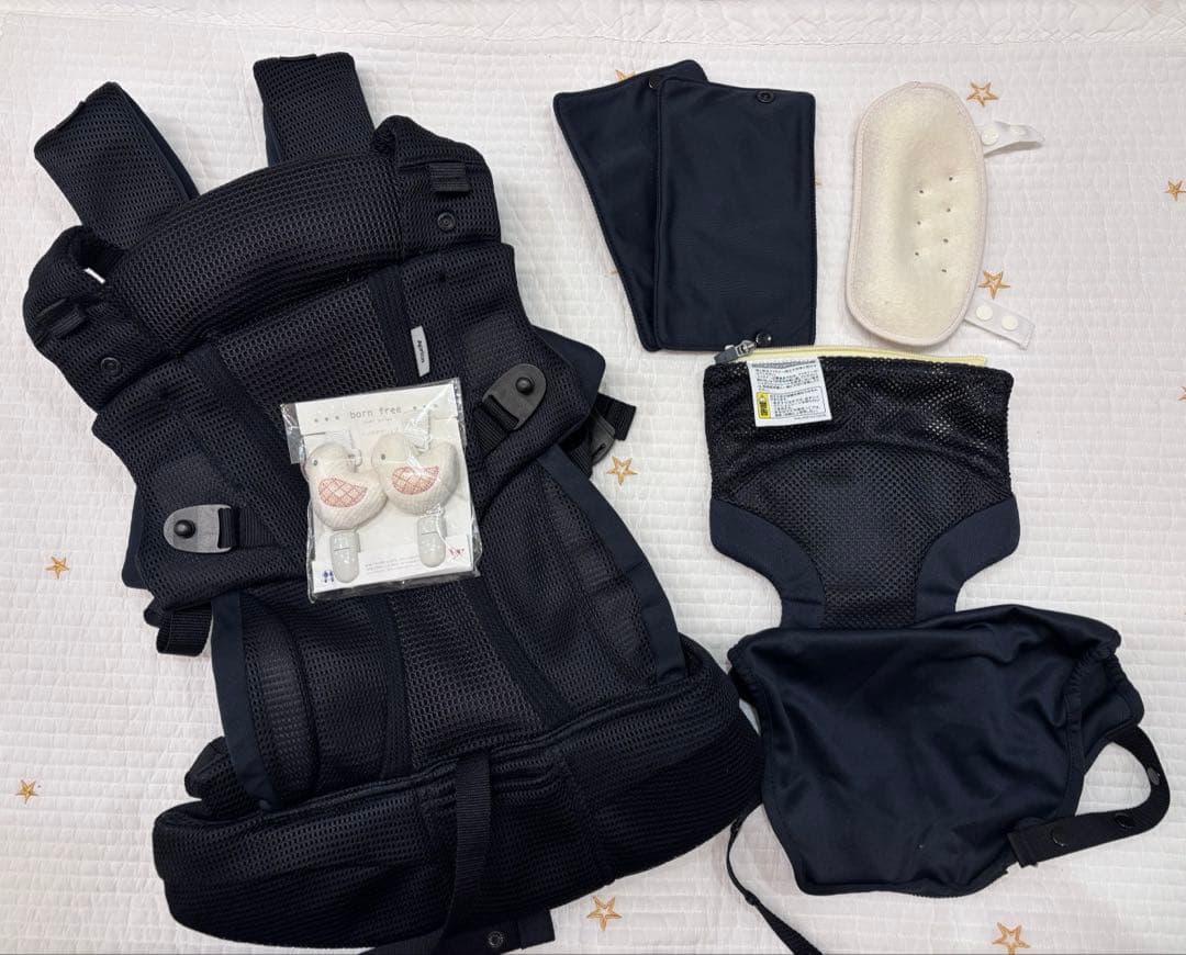 【美品】アップリカ　ラクリス　抱っこ紐　ダークグレー