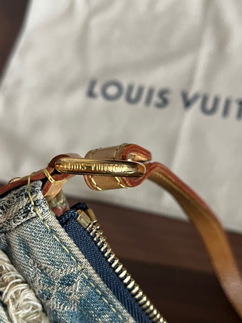 ルイヴィトン　パウチィ　デニム　バッグ