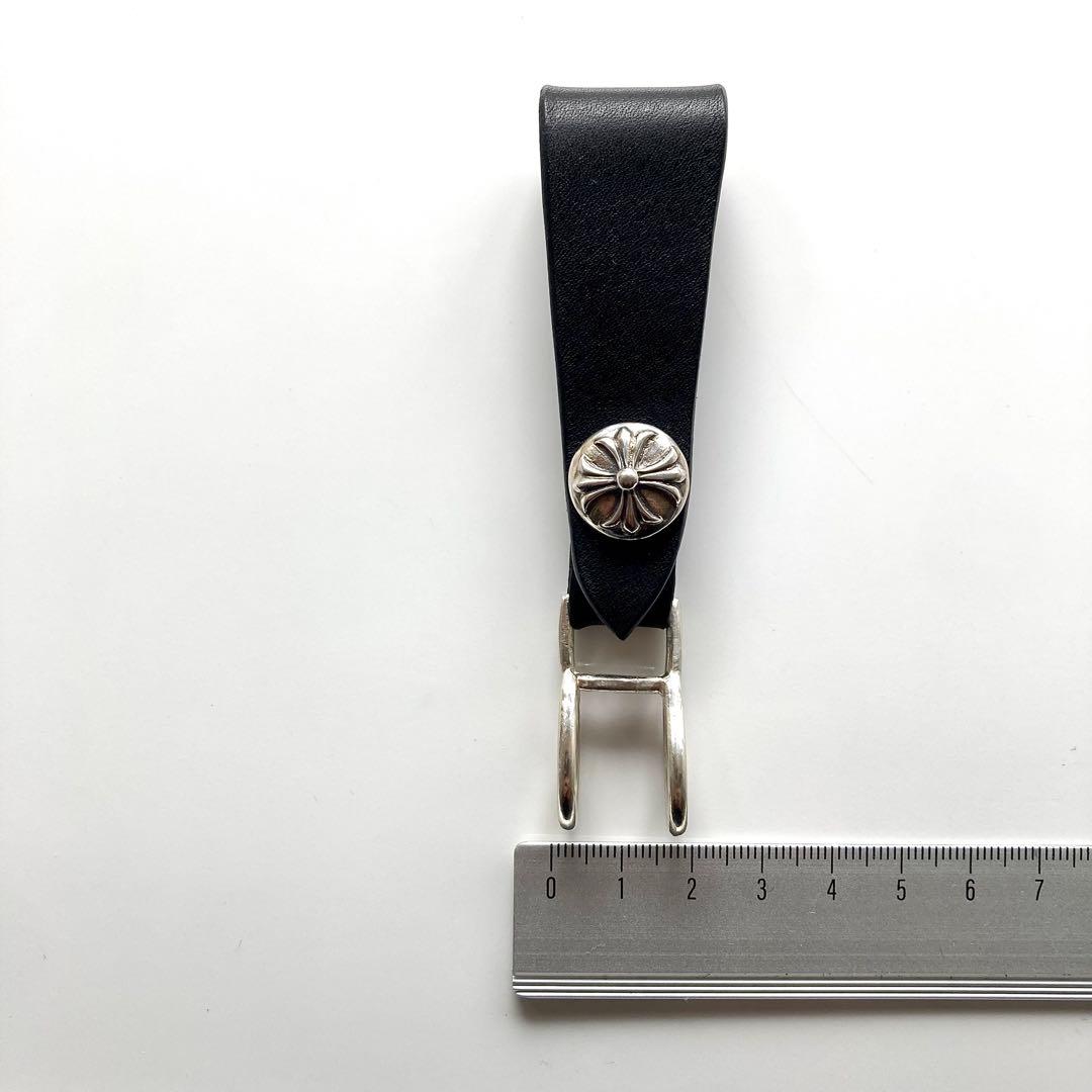 シルバー925 クロスボール レザーベルトループ BWL 新品 リンク部分メッキ