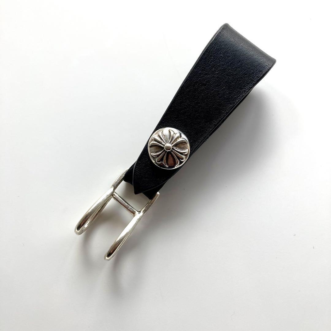 シルバー925 クロスボール レザーベルトループ BWL 新品 リンク部分メッキ