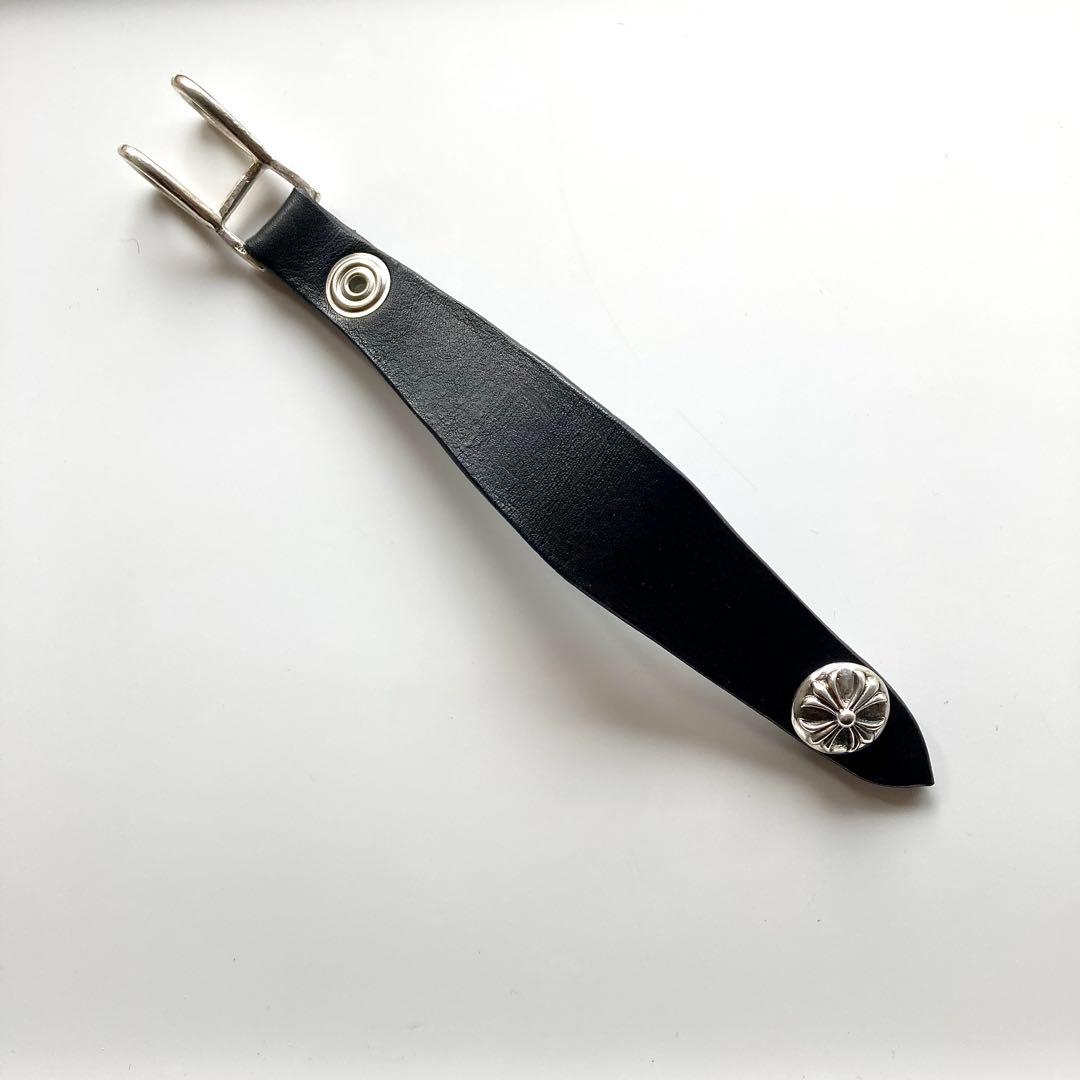 シルバー925 クロスボール レザーベルトループ BWL 新品 リンク部分メッキ