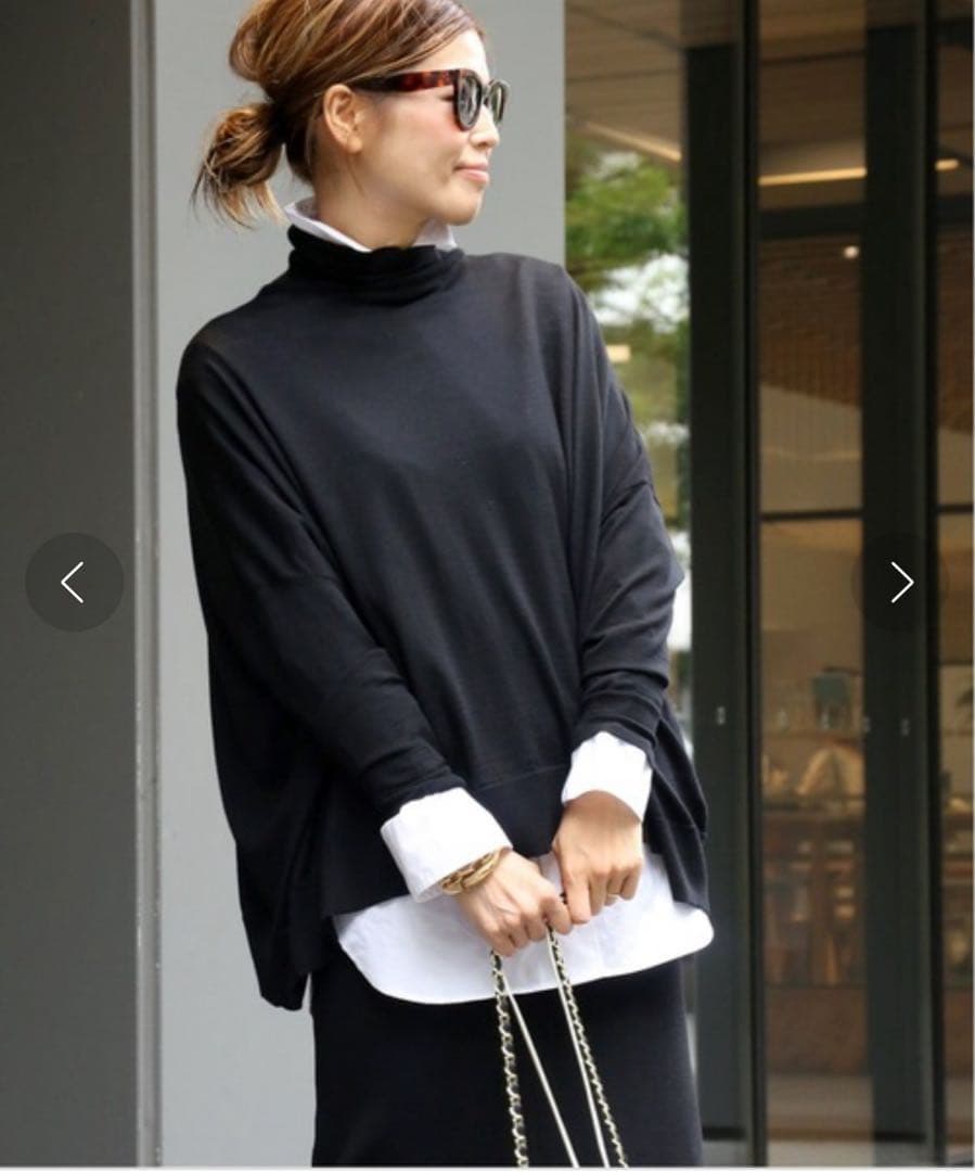 【極美品】ドゥーズィエムクラス MILLENNIUM タートルネック ブラック