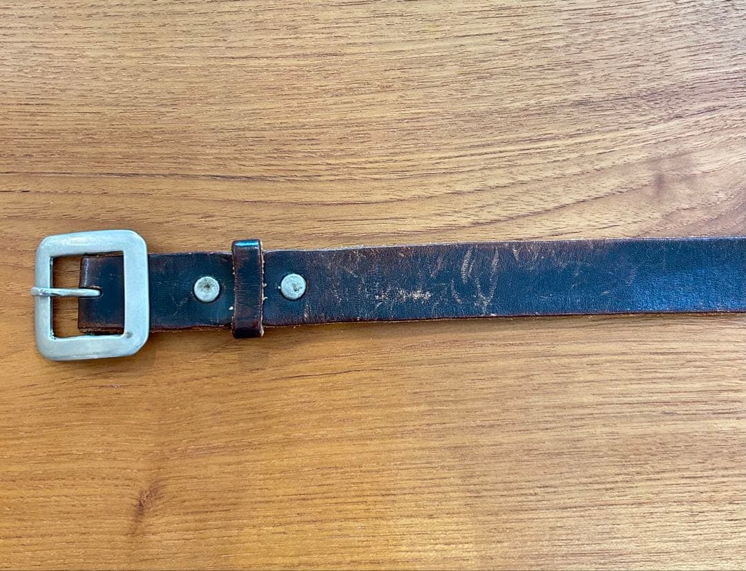 old joe オールドジョーアンドコー レザーベルト 茶芯