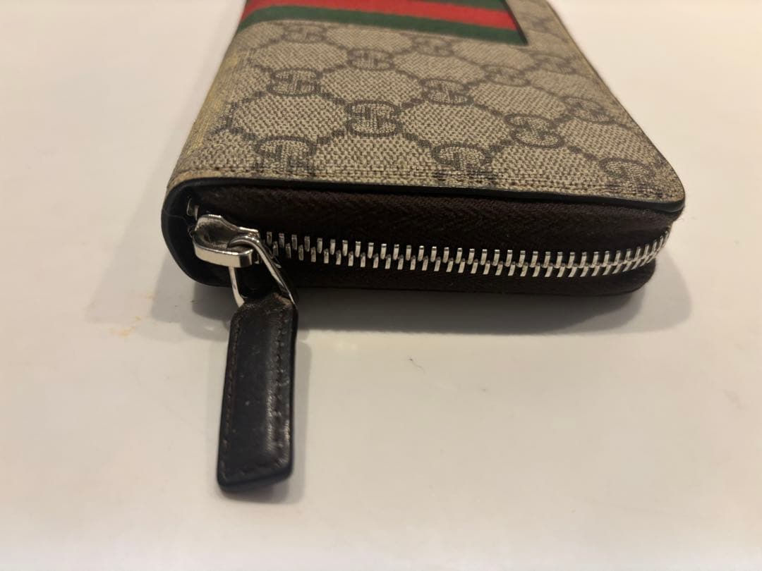 【GUCCI 】GGキャンバス 長財布（ラウンドファスナー）