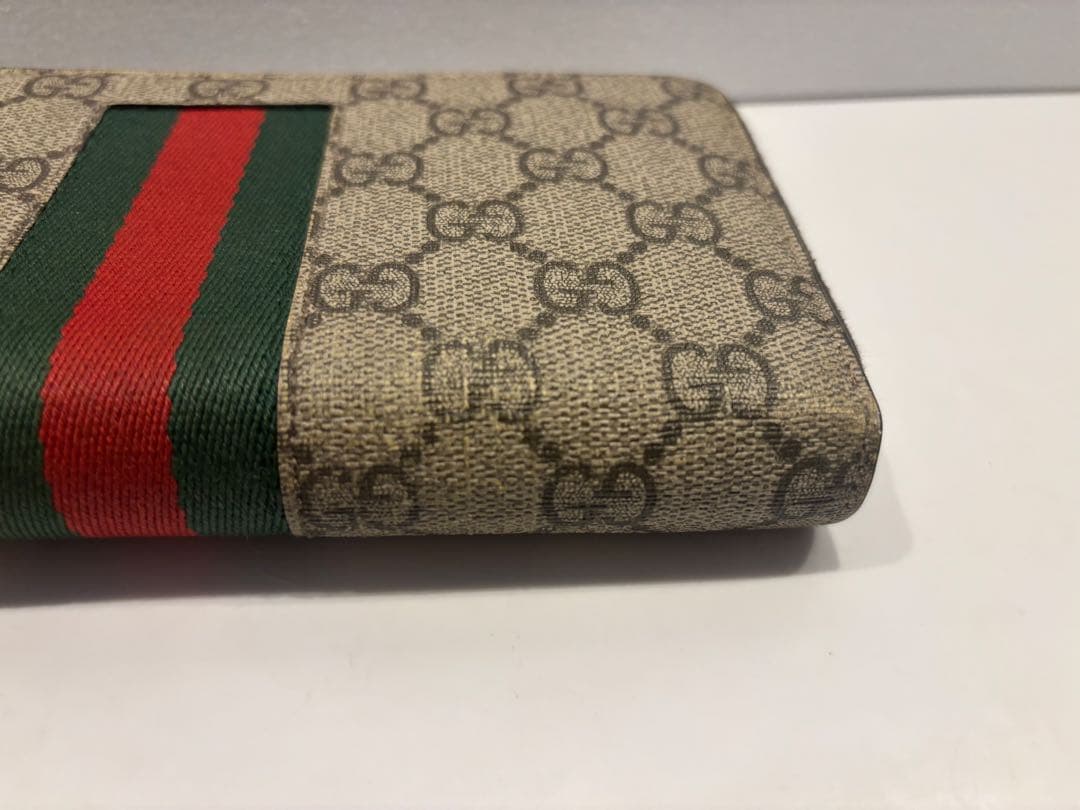 【GUCCI 】GGキャンバス 長財布（ラウンドファスナー）