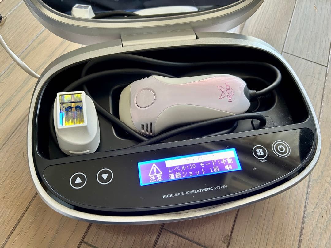 ケノン 脱毛器 Ver.8.4 ホワイト カートリッジ2つセット 動作確認済み