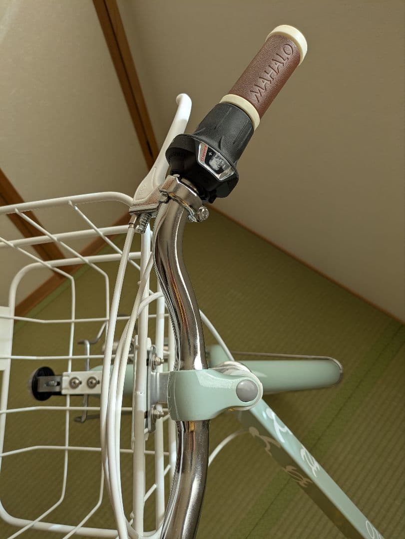 【ありちゃん】子供用自転車 ミントグリーン　マハロジュニア