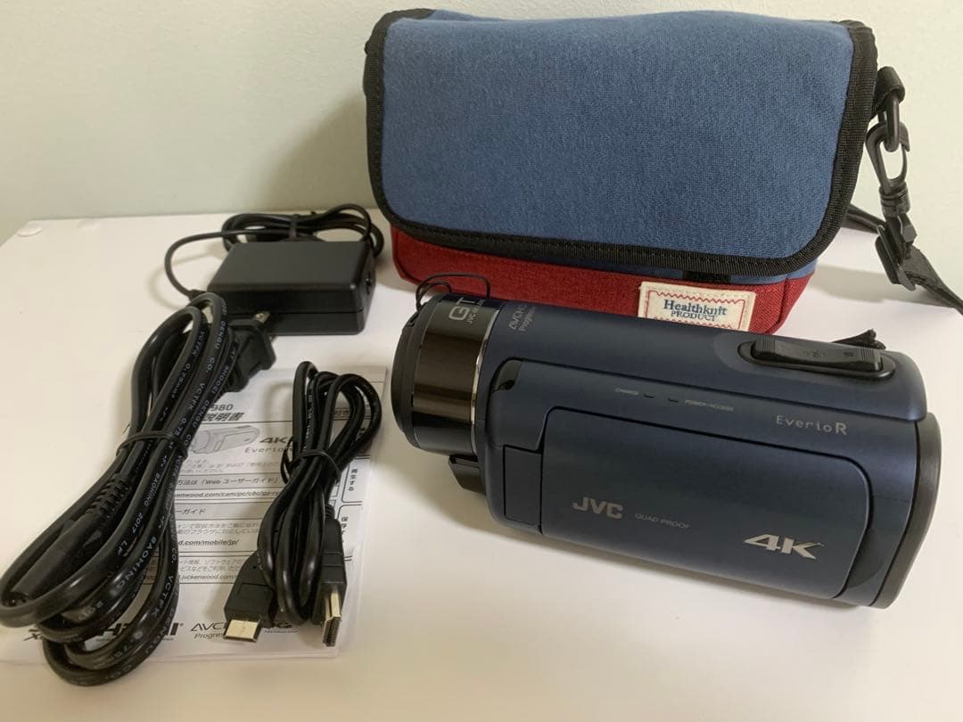 ほぼ未使用品 JVC 4K 防水 ビデオカメラ GZ-RY980