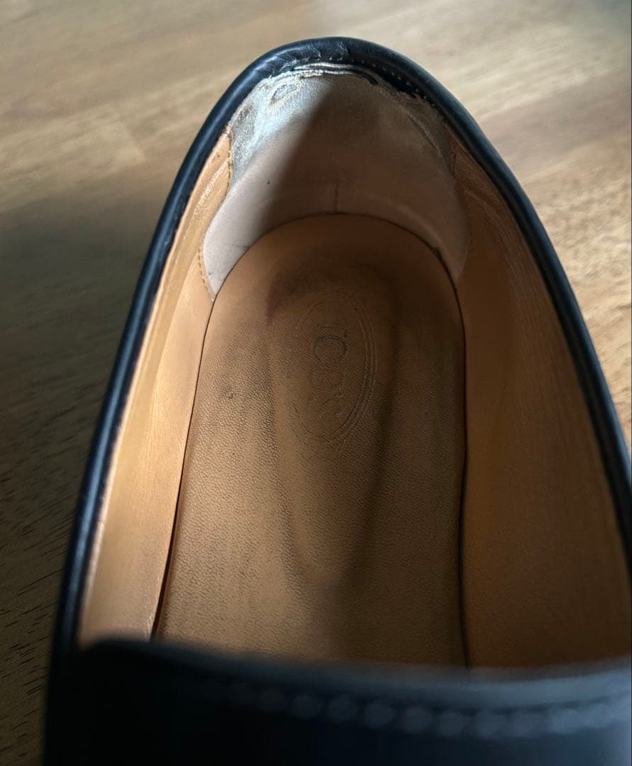 トッズ　tod's 靴　T タイムレス　レザー　ローファー　黒　38.5