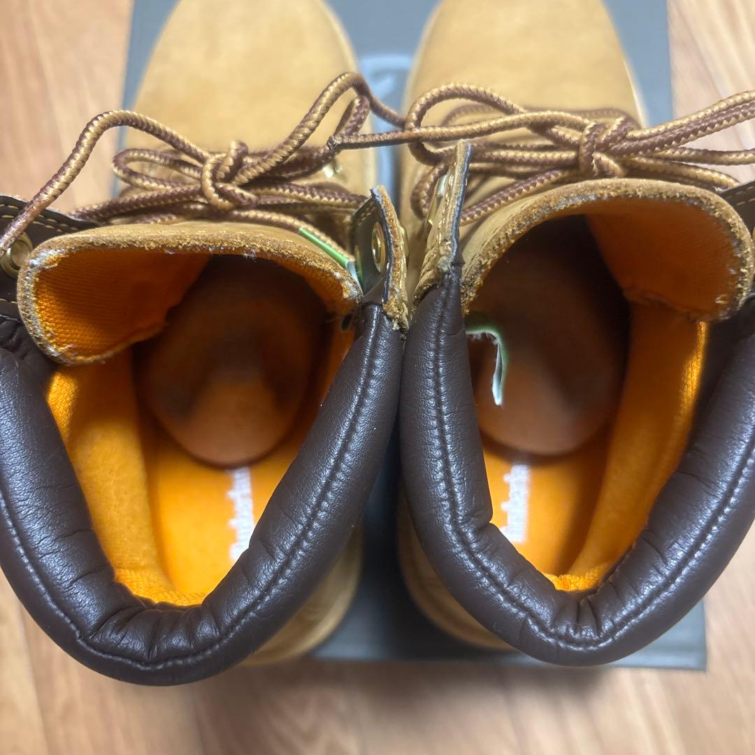 【美品】23.0 Timberland ブラウン ワークブーツ TB012909