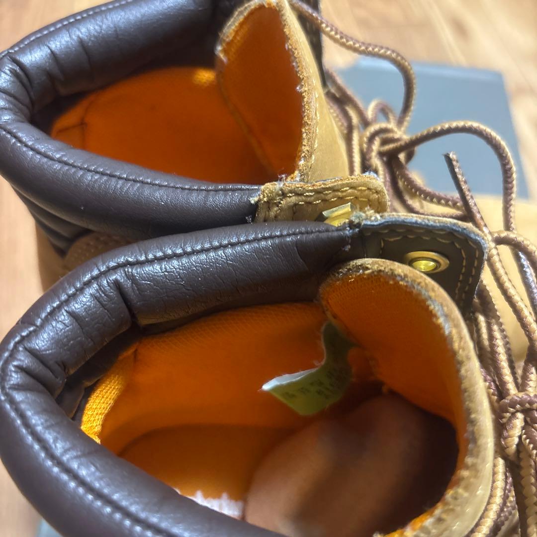 【美品】23.0 Timberland ブラウン ワークブーツ TB012909