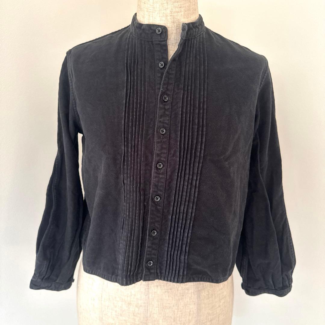 KAPITALキャピタル希少 スミクロプリーツ長袖シャツジャケット