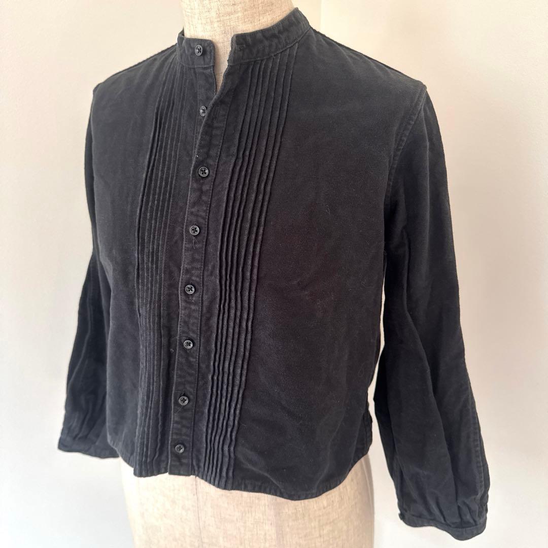 KAPITALキャピタル希少 スミクロプリーツ長袖シャツジャケット
