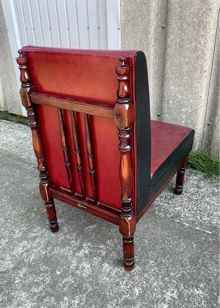 ビンテージ/レトロ/光製作所/HIKARI/喫茶店/スナックチェア/椅子/合皮③