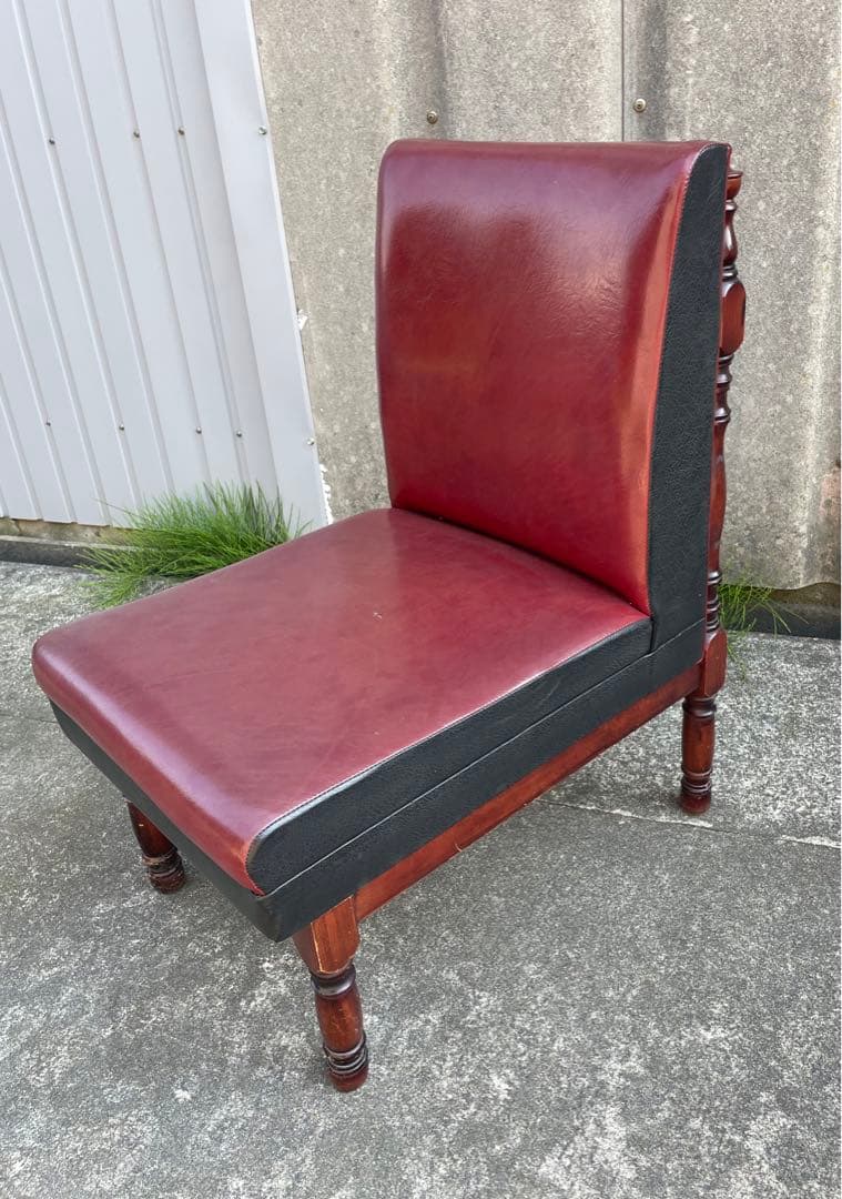 ビンテージ/レトロ/光製作所/HIKARI/喫茶店/スナックチェア/椅子/合皮③