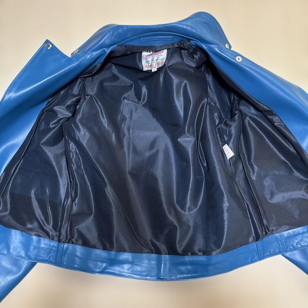 ルイスレザーズ 441T/サイクロン(40) ホースハイド ビンテージターコイズ