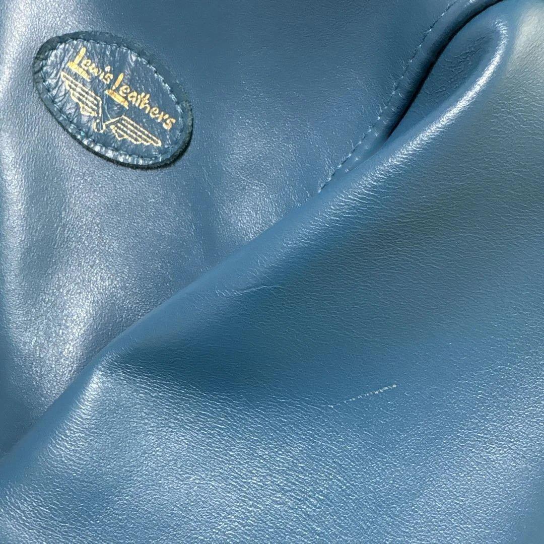 ルイスレザーズ 441T/サイクロン(40) ホースハイド ビンテージターコイズ