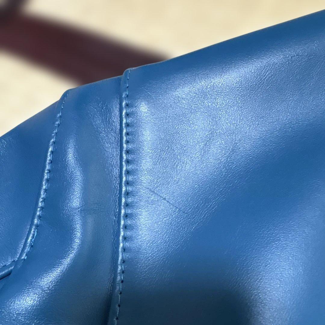 ルイスレザーズ 441T/サイクロン(40) ホースハイド ビンテージターコイズ