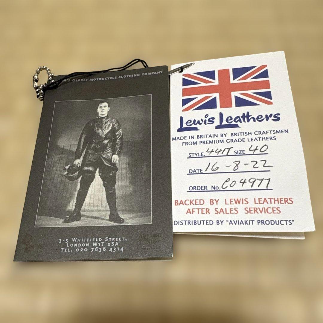 ルイスレザーズ 441T/サイクロン(40) ホースハイド ビンテージターコイズ