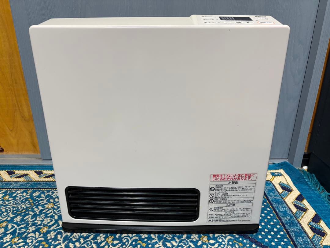 リンナイ☆ガスファンヒーター（プロパンガス・LPガス用）ホース付きですぐ使える