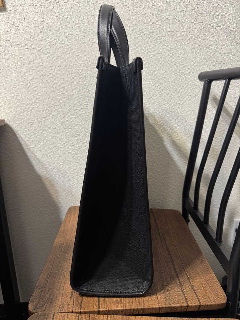 MONCLER モンクレール　アクセサリーストラップ付きキャンパストートバッグ