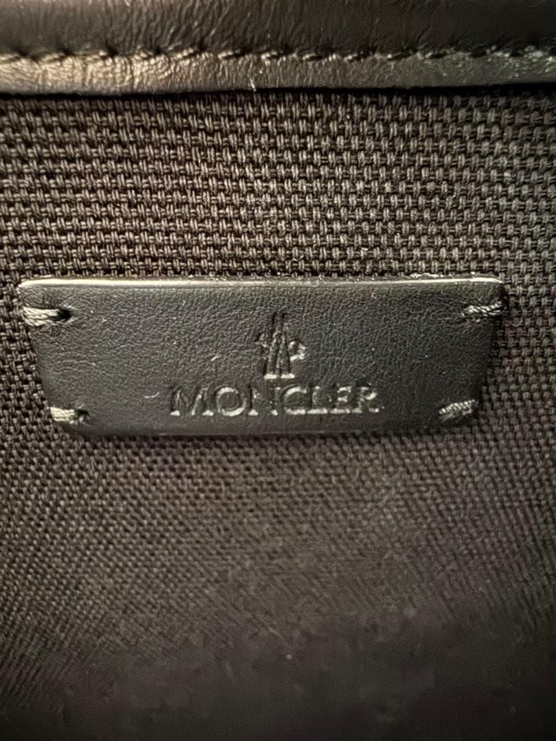 MONCLER モンクレール　アクセサリーストラップ付きキャンパストートバッグ