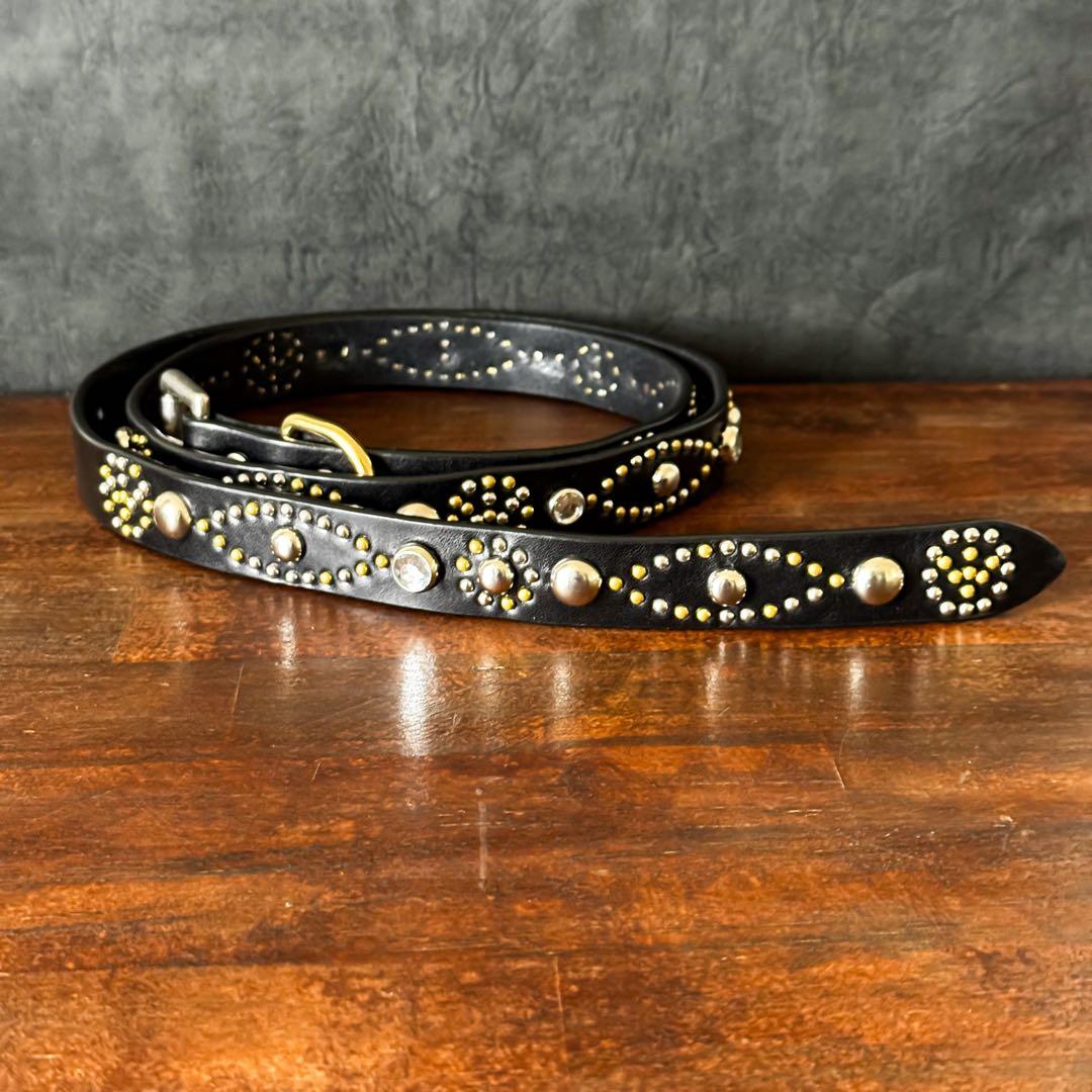 ハンドメイドナローベルトピースマークオール23mm125cm36inch