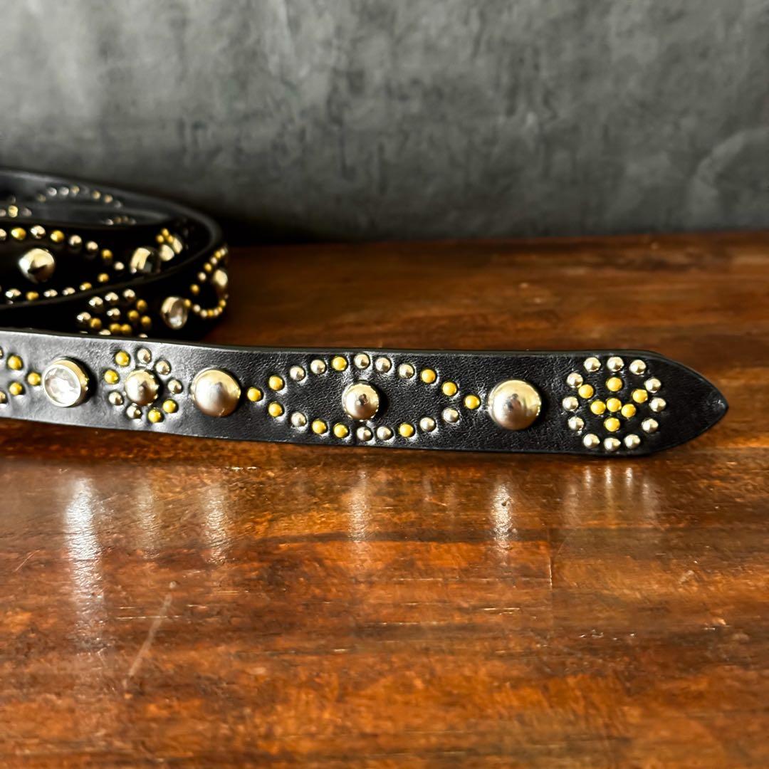 ハンドメイドナローベルトピースマークオール23mm125cm36inch