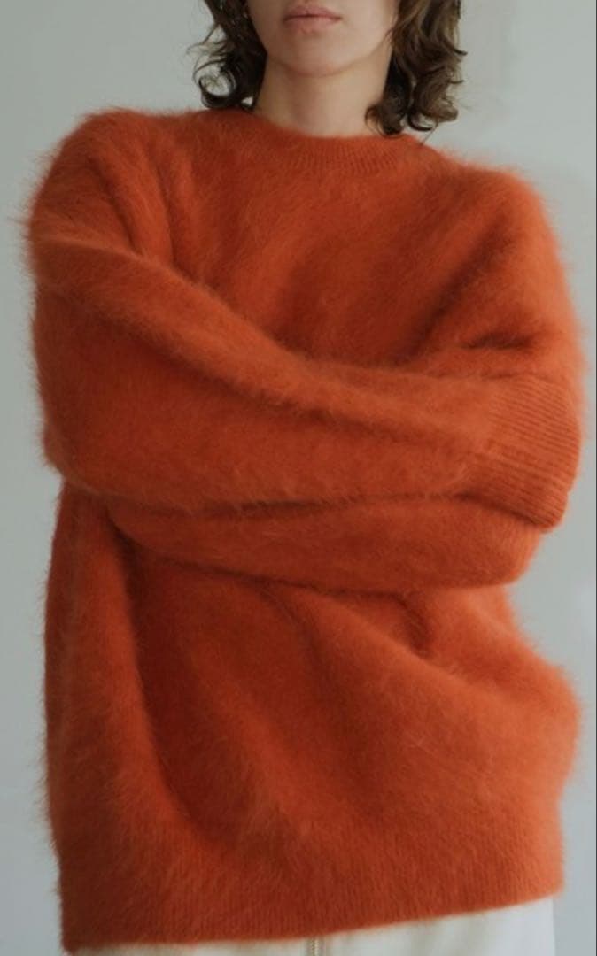 早い者勝ちCLANE BULKY SLEEVE ANGORA KNIT TOPS