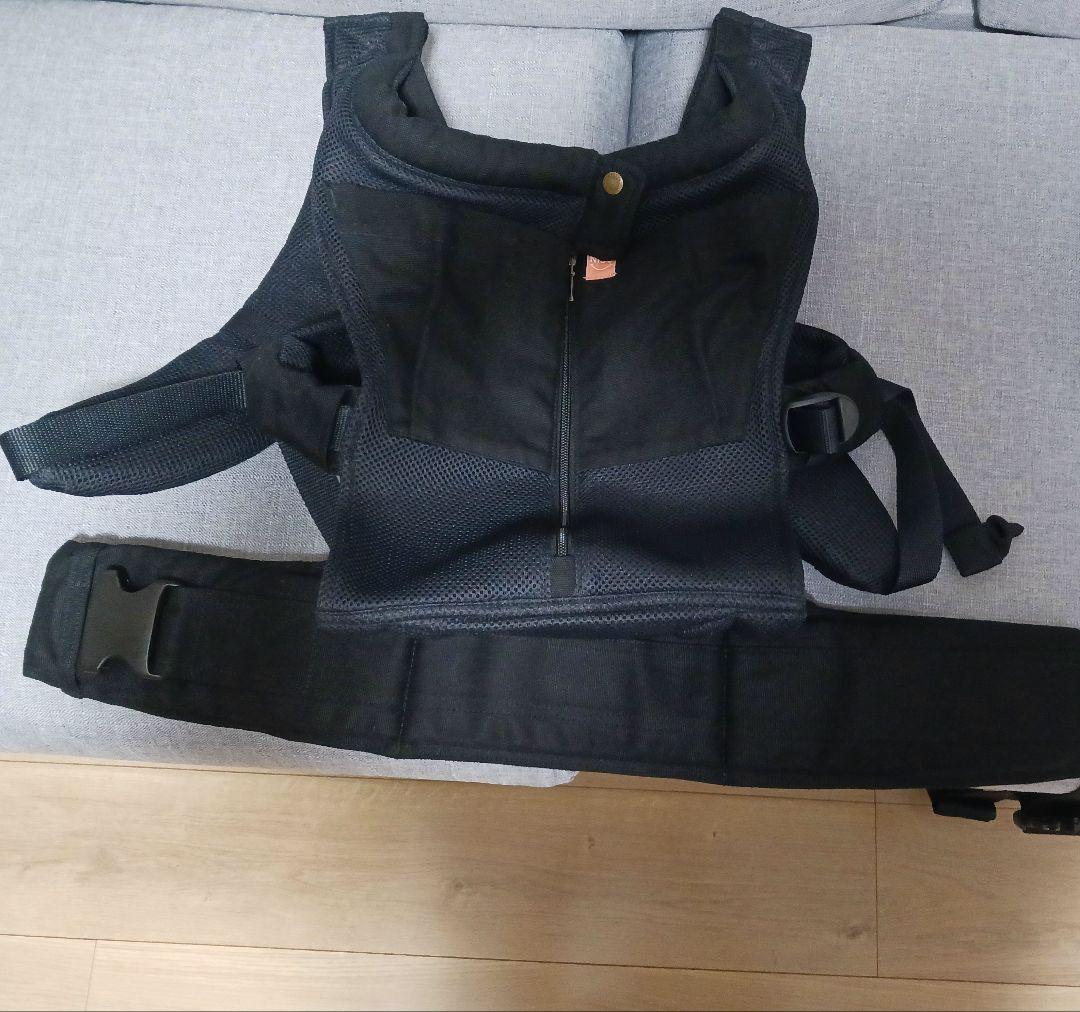 【キューズベリー】c.NICO ブラック 抱っこおんぶ紐 メッシュ