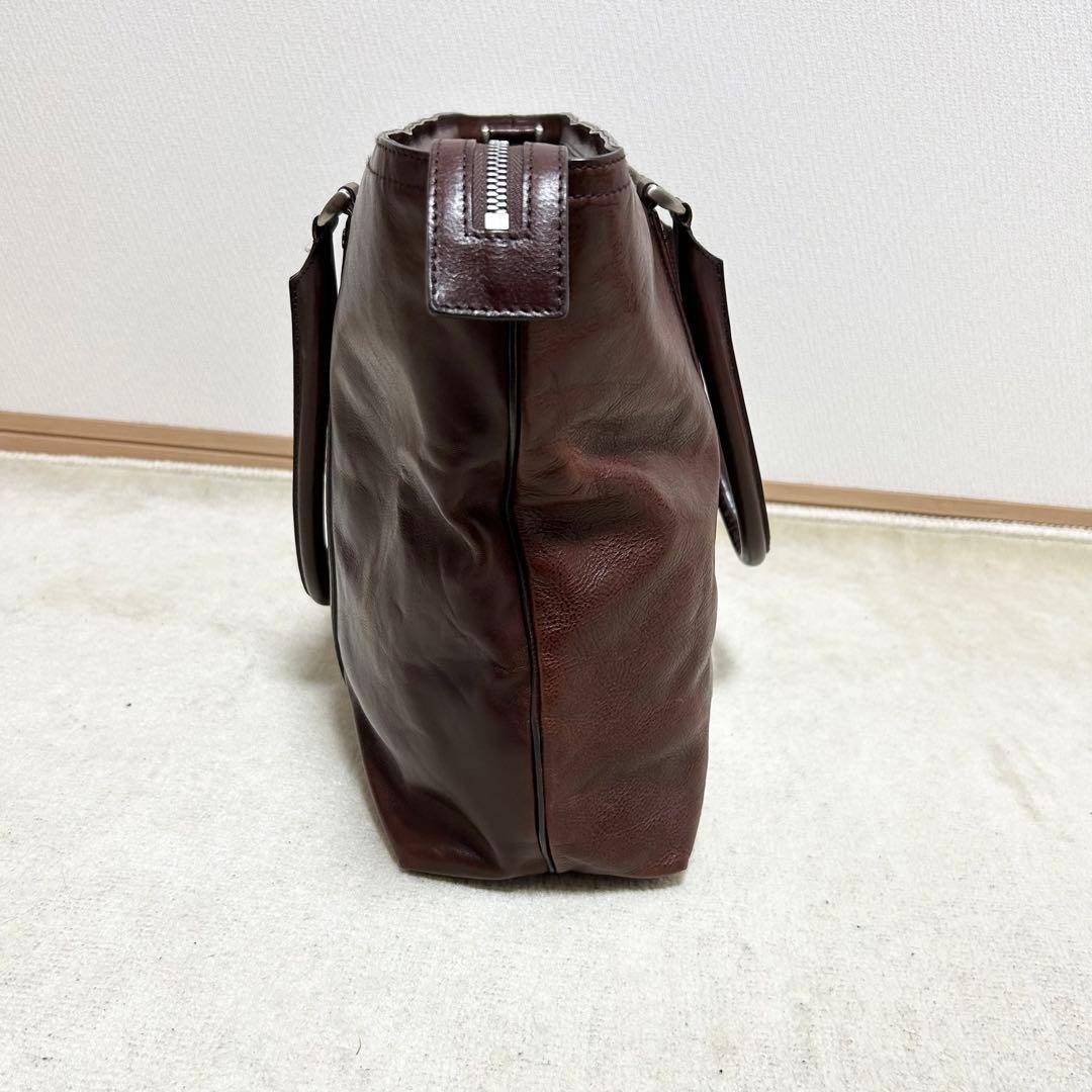 美品　ココマイスター　ビジネストートバッグ　マットーネ　ガブリエル　チョコ　A4