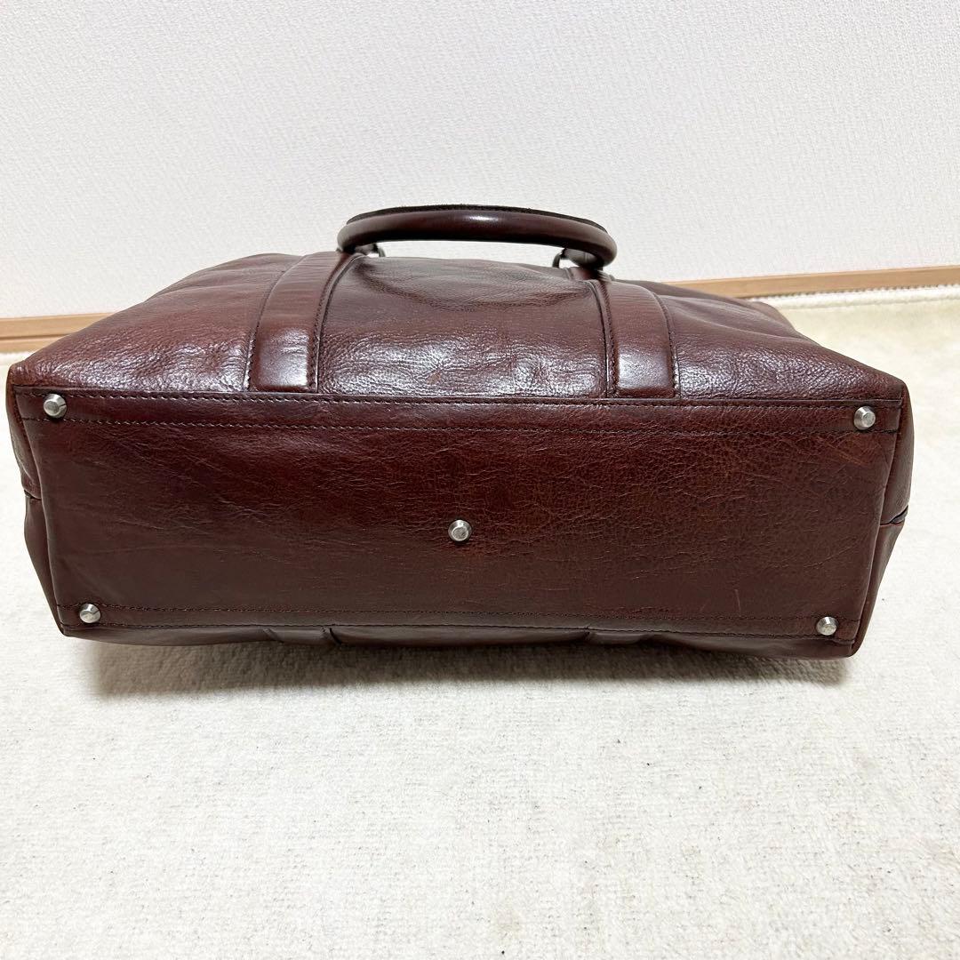 美品　ココマイスター　ビジネストートバッグ　マットーネ　ガブリエル　チョコ　A4